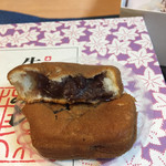 にしき堂 - 饅頭の断面です