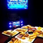 カラオケZERO-4 西中島店 - 二人でこれだけ食べちゃった(*´∀｀)