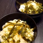 ジャンカラ 阪急茨木店 - 持参の天カスと刻み海苔をぶっかける