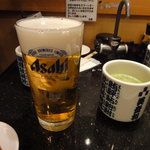 立喰 美登利 - 生ビール　420円