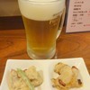 かんころ亭 - 料理写真:生ビール中とお通し