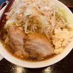 Mensakaba Kaguya - 標準、野菜、ニンニク、アブラマシ、カタメ、カラメ