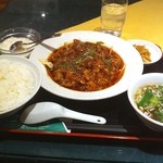 神田　天府 - 牛肉の四川煮定食 850円