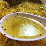 大野飯店 - 大野飯店　塩ラーメンスープ　胡椒いり