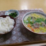 Oshokujidokoro Kawaguchi - 中華そば４２０円とごはん１５０円