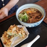 太平寺うどん - 肉玉野菜天ぷら