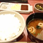 ぎんざ磯むら - 御飯＆赤出汁