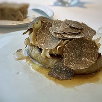プレヴナンス - フォアグラポアレ・・上にはタップリのトリュフが・・