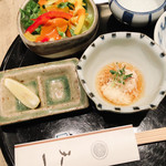 サラダ & 長芋素麺