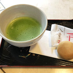 続いて抹茶セット500円｡ ｢柳桜園｣の峰の白(2019.8月上旬)