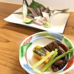 酒処春ごころ - およぎあじ 1尾880yen＆お通し