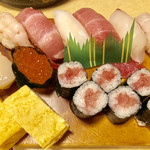 すし 稲佳 - 上握り1600円