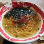Genki Shokudou - 「あら〜麺」は石巻産の魚のアラからとったダシで作られたスープです