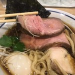 手打式超多加水麺 ののくら - 特製中華そば 醤油＊塩  ￥1,030  醤油をチョイス
                                
                                あしらい  豚肩ロースチャーシュー  リフトアップ