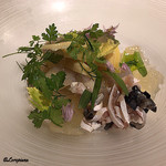 カーサ・デル・チーボ - 天然ﾄﾗ河豚＆筍のｲﾝｻﾗｰﾀ