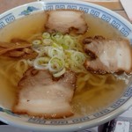 麺処 若武者 弐號店 大正浪漫 ラーメン 名物温泉ぶためし みどり湯食堂 - 会津山塩物語(並、朝ラー)(201903)