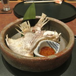 日本料理 倉敷 - 真鯛カマ塩焼き