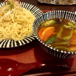 めんや薫寿 - ゴロゴロ夏野菜のつけ麺