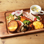 Brunch deli board with Yudane brioche toast