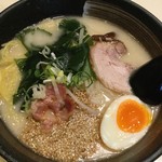 らーめん土竜 - とんこつ塩ラーメン