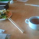 にぐるまやダイニング - サラダバー（味が落ちた）