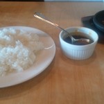 にぐるまやダイニング - ライス（旨くない）