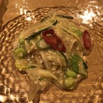 一碗水 - 什錦扒金瓜(そーめんかぼちゃ、夏野菜と鱧の卵のあんかけ)