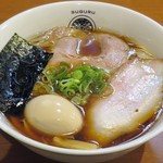 らぁ麺すぐる - 【醤油らぁ麺 + 味玉】￥800 + ￥100