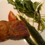 私の前菜　鯵とチーズのカリカリ焼き