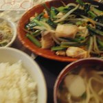 城 - 小松菜とスーチカーのちゃんぷるー