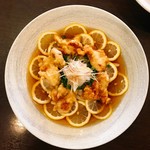 Atsuryokugama Mocchiri Udon Fukumasuya - 8月 鶏レモンうどん