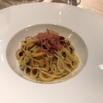 IL Giardino - Paste：スパゲッティ ペペロンチーノ 生ハム添え