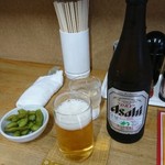 鵬龍 - 瓶ビール 他に生ビールもあります。