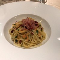 イル・ジャルディーノ - Paste：スパゲッティ ペペロンチーノ 生ハム添え