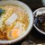 文殊 - 料理写真:そば定食+たぬき+サービス生卵