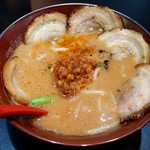 味噌ラーメン専門処 武蔵 - 味噌ラーメンやや濃口: