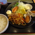 Tawaraya - カキフライ＆生姜焼き定食