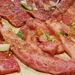 きん家 - 塩上ハラミ&塩カルビ