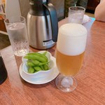 レストランゆり - ビールには枝豆