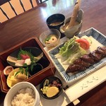 Yagumo - 麦とろステーキ弁当