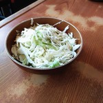 川出拉麺店 - ランチセットの塩ダレキャベツ