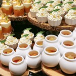 ザ・テラス - レモン風味のベイクドチーズケーキ、グレープフルーツのプリン