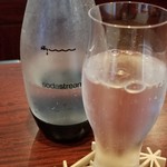 日本料理 TOBIUME - お水◯ソーダストリームを使った自家製炭酸水(福岡県犬鳴峠の地下水)