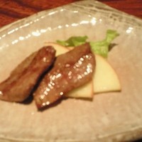 ステーキハウス ケルン アネックス - 前菜の十勝牛。