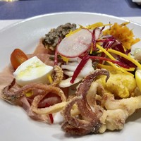 アンティカ・オステリア”トト”  - 前菜盛り合わせ・・盛り沢山で、どれも美味しい。