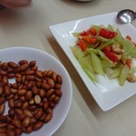 味楽 - お通し＆セロリの何か