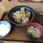 食堂BAR カスミガセキ - 唐揚げ定食