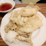 魚三酒場 - イカ天と穴子天ぷら