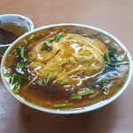 山水飯店 - 天津飯 480円税込　この日は週得 (店内のみ適用) で450円でした。