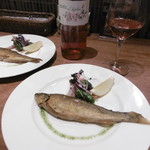 鉄板焼き Oribe - 鮎のコンフィ